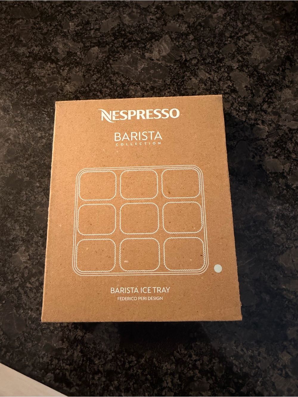 Nespresso Aquamarine Barista Ice Tray - Brown Kraft Box